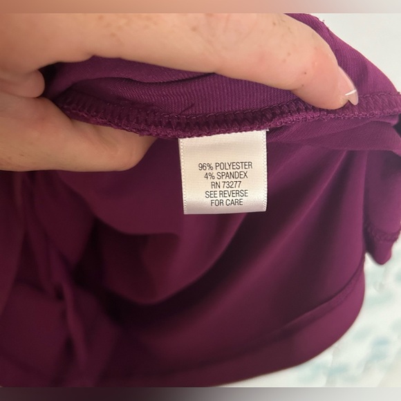 Fuchsia Ruffle Front Dress L - Picture 6 of 7